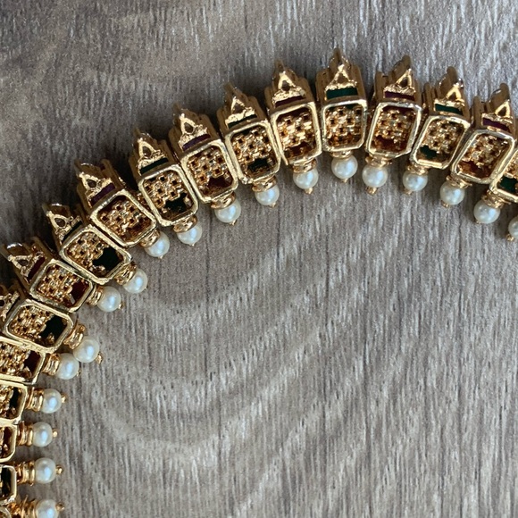 Ruby, Emerald and pearl Necklace - Picture 3 of 6